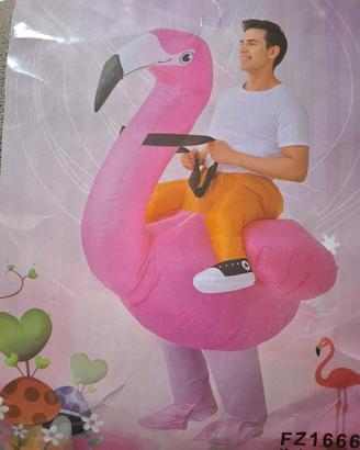 vestito gonfiabile fenicottero