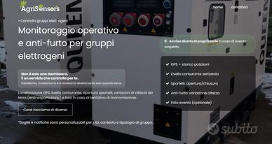 Monitoraggio e anti-furto per gruppi elettrogeni