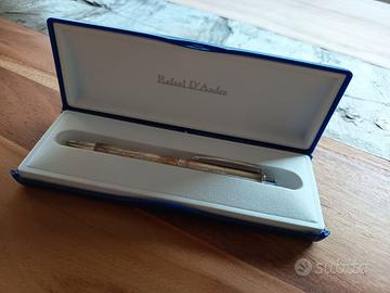 Penna Rafael D’Andre in argento con astuccio