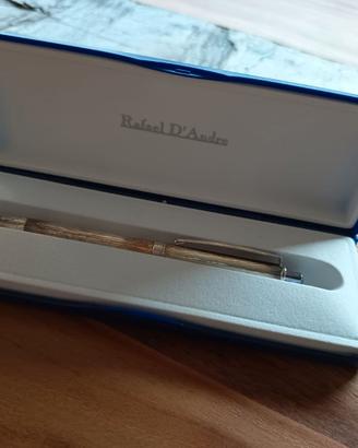 Penna Rafael D’Andre in argento con astuccio