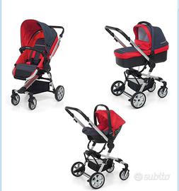 Trio Foppapedretti Denim Rosso inclusa base isofix