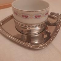 tazza  vintage kronester  base in acciaio