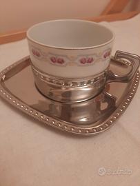 tazza  vintage kronester  base in acciaio