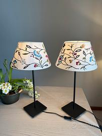 Lampade da tavolo Ikea paralume ricamo