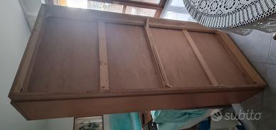 Letto Singolo in VERO LEGNO con Cassettoni - TOP!