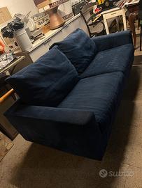 Divano Blu Velluto