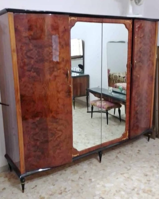 Mobili Camera da Letto Vintage Anni '60 in Radica