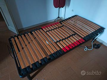 Letto singolo a doghe motorizzato 