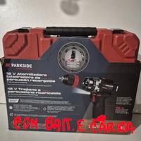 TRAPANO PROFESSIONALE NERO A PERCUSSIONE 12 VOLT 