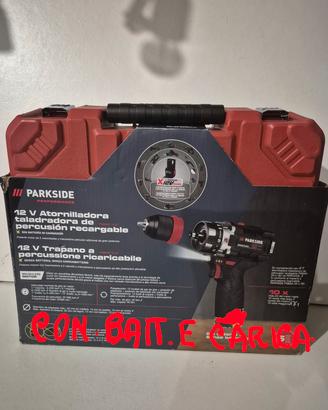 TRAPANO PROFESSIONALE NERO A PERCUSSIONE 12 VOLT 