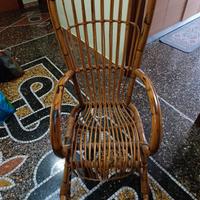 Sedia a dondolo mid century