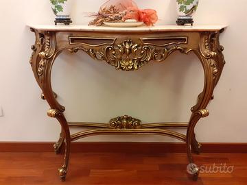 Consolle e Specchio in stile Veneziano