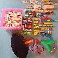 trenino di legno set