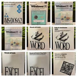 Lotto 13 Manuali Vintage Microsoft