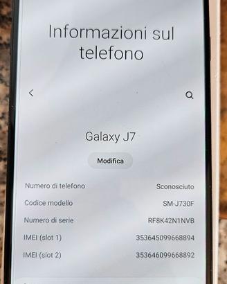 Samsung Galaxy J7 modello SM-J730F
