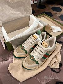 Gucci Screener GG Canvas Originale Scarpa 40 e 1/3