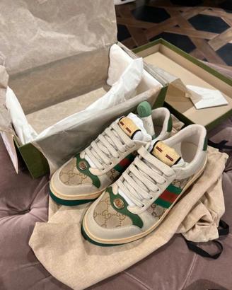 Gucci Screener GG Canvas Originale Scarpa 40 e 1/3