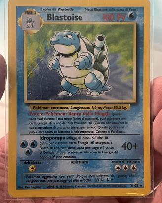 Carta pokemon Blastoise holo
