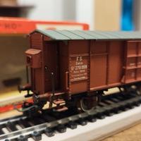 Carro merci chiuso trenino Rivarossi 1:80 no Lima