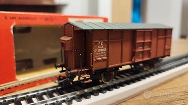 Carro merci chiuso trenino Rivarossi 1:80 no Lima
