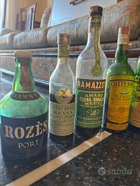 Lotto di bottiglie vintage da collezione