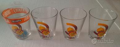 Bicchieri China Martini 4 pezzi anni 80