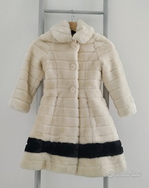 Cappotto bambina ecopelliccia Monnalisa