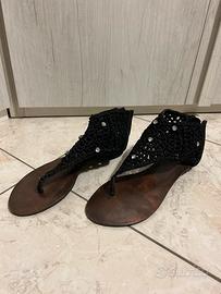 Sandalo nero estivo n.40