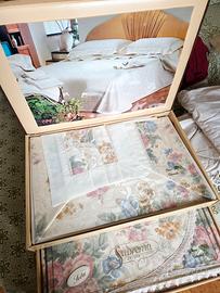 Set completo letto seta linea Suprema Ricami 