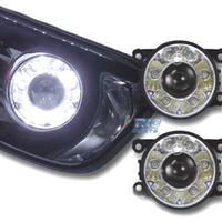 FARI ANABBAGLIANTI A LED LUCE DIURNA FONDO CROMATO