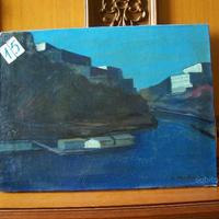 Olio su tela Renato Ferrini