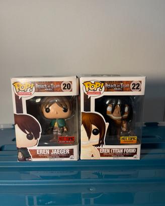 Funko pop 20 eren jeager e funko pop 22 titan form