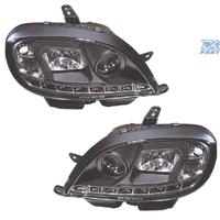 FARI CITROEN SAXO 99-04 LUCE DIURNA A LED FONDO NE
