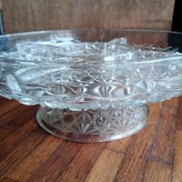 Antipastiera alzatina cristallo vintage 