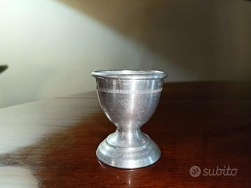 porta uovo vintage anni 50 alluminio 