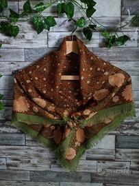 FOULARD AUTUNNALE VINTAGE/FOLK/COTTAGE CORE
