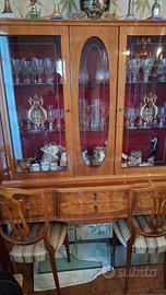 Vetrina Vintage in stile Chippendale