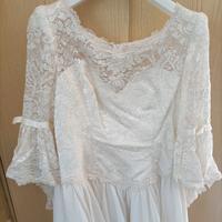 abito da sposa taglia 48 avorio 