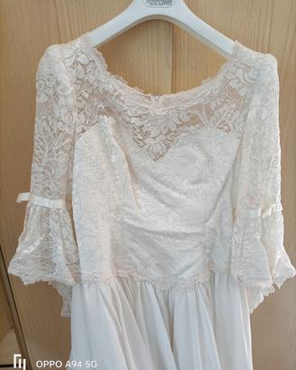 abito da sposa taglia 48 avorio 
