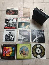 Lotto 10 Vinili Jazz/Classica/Italiano + valigetta