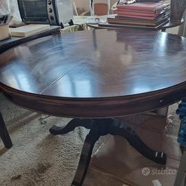 TAVOLO ROTONDO ALLUNGABILE IN LEGNO