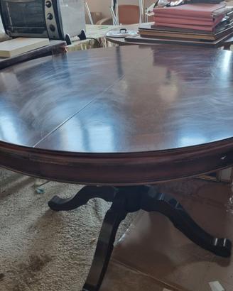 TAVOLO ROTONDO ALLUNGABILE IN LEGNO