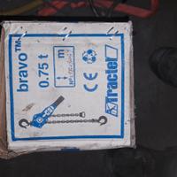 tractel paranco 0,75 catena 3 metri nuovo 