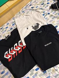 Tris T-shirt Balenciaga,Gucci,Off White