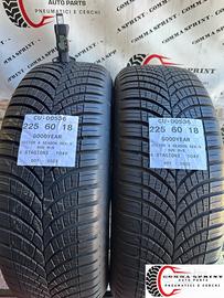 2 PNEUMATICI 225/60 R18 GOODYEAR 4 STAGIONI 90%