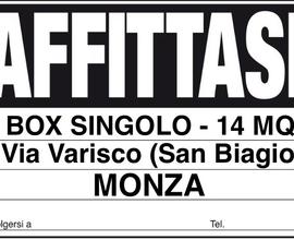 Box singolo (14 mq.) monza - san biagio