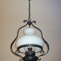 Lampadario antico ferro battuto