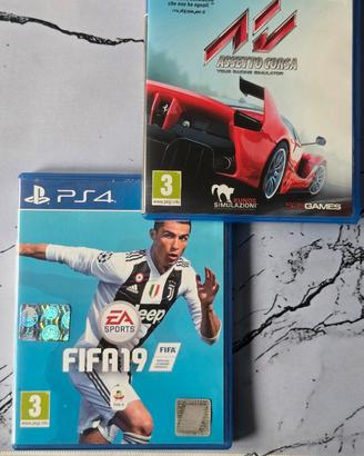 FIFA 19 + ASSETTO CORSA  PS4