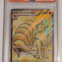 Pokemon PSA 7 Ninetales ex 186/165 set 151 Ita