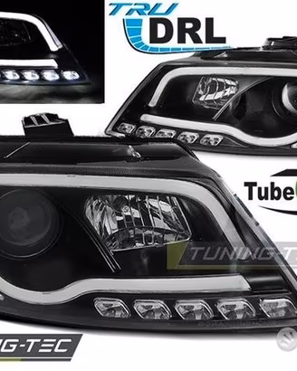 Fari LED luce diurna FIBRA OTTICA Audi A3 8P 08-12